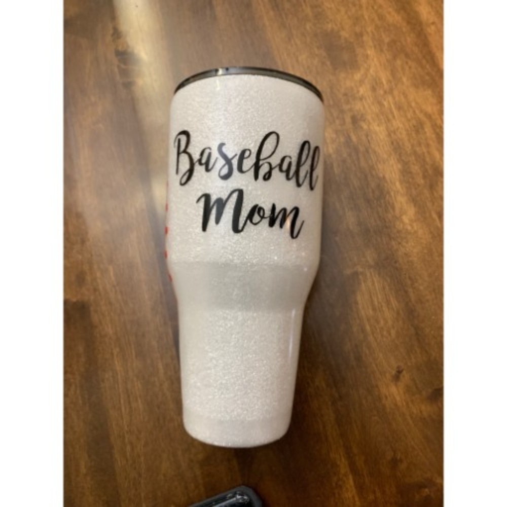 30oz Custom Made Baseball Mom Tumbler